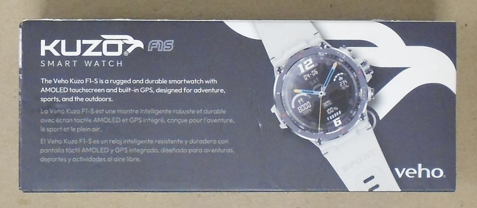 VEHO F1S Kuzo Smart Watch Open Box Fully Functional 0730-01M - Image 3 of 4
