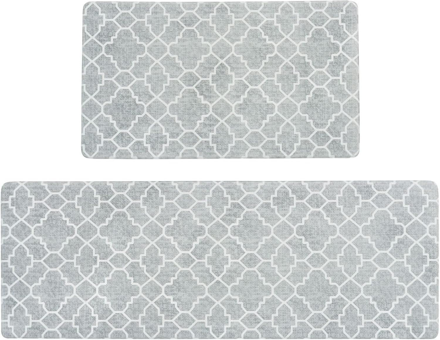 Kitchen Mat Set of 2, Anti-Fatigue Cushioned Kitchen Mats for Floor, Waterproof