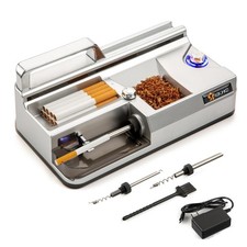 Electric Cigarette Rolling Machine, Automatic Cones Loader, Mini Silver
