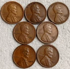 1923S 1921S 1920S 1920D+20+21+23-7 Wheat Cents Better Date/Grade-SEE DESC Lot B