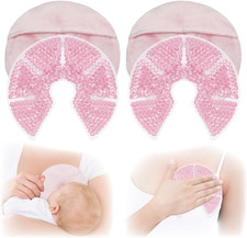 Hot/Cold Breast Gel Bead Ice Packs Breast Cooling/Heat Pads Relief for Breastfee
