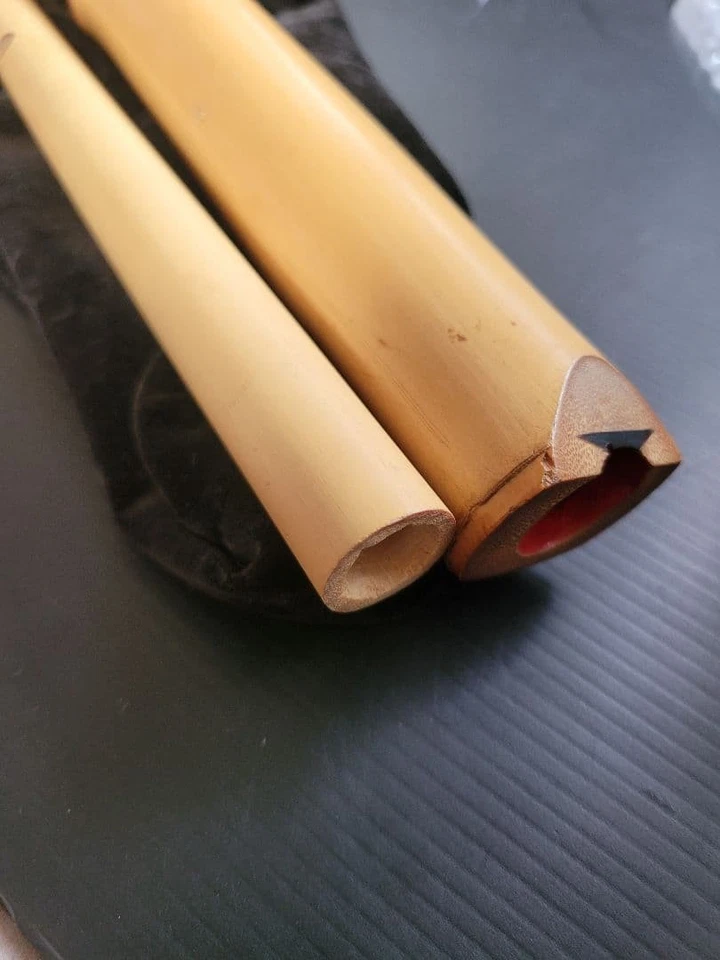 Shakuhachi bambú con grietas Foto 4 de 4