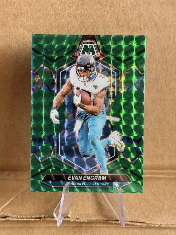 2024 Panini Mosaic Evan Engram Green Mosaic Prizm #103 Jaguars