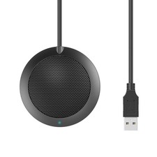 USB Condenser Microphone Omni-directional Tabletop Mic for Meeting Computer