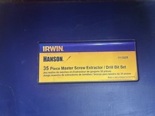 Irwin Hanson Screw Extractor And Drill Bit Set 35 Piece