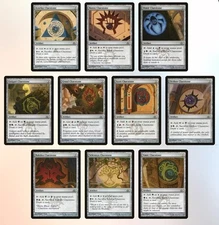 10x CLUESTONES Full Set of 2-Color Mana Rocks Commander EDH MTG Magic