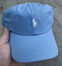 Polo Ralph Lauren Baseball Cap Hat Light Blue Pony Adjustable Strap