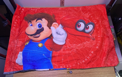 Super Mario Bros. Mario Odyssey Polyester Pillow Case -GDJ-P-1213