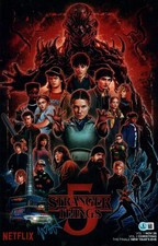 MAYA HAWKE SIGNED ROBYN 11X17 PHOTO STRANGER THINGS S5 STEVE AUTOGRAPH COA BAS