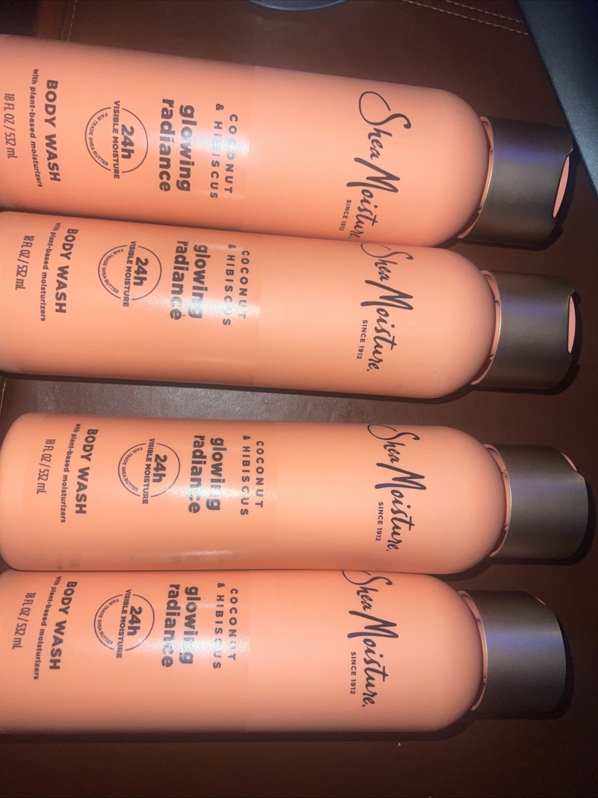 Lot Of 4 - Shea Moisture SheaMoisture Coconut Hibiscus Body 