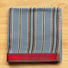 HANDKERCHIEF JAPAN ART STRIPED PLAIN MEN'S POCKET SQUARE COTTON 19" B0858