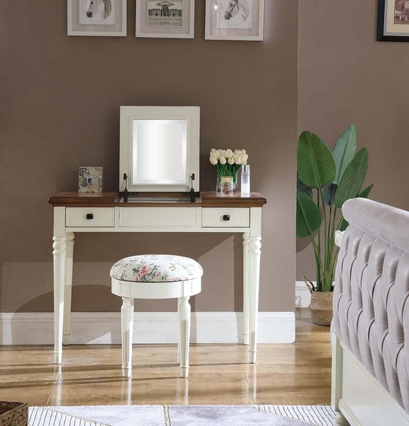 Schminktisch Spiegel Luxus Konsole Kommode Schlafzimmer Konsolentisch Holz Neu-image