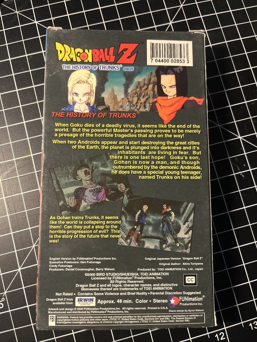 Dragon Ball Z - The History of Trunks (VHS, 2000, Uncut Version
