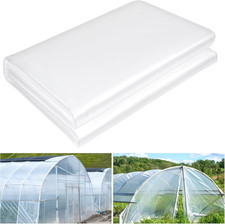 12 X 26 FT Clear Greenhouse Plastic Sheeting, 6 Mil Polyethylene Film Heavy Duty