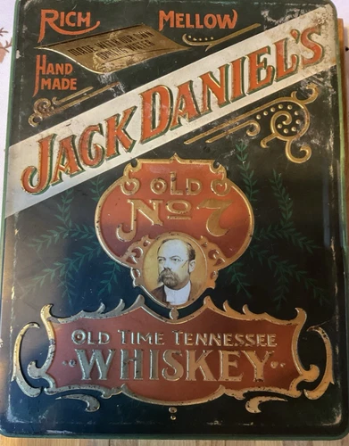 Vintage Jack Daniels Old No.7 Tennessee Whiskey Tin