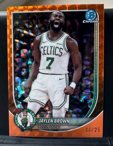 2025-26 Bowman Jaylen Brown Orange Geometric /25