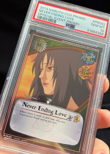 2013 Naruto CCG PROMO PR092 FOIL Never Ending Love GEM MT 10 PSA91664366