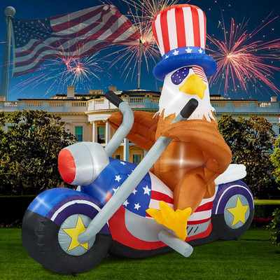 Eagle Inflatable,  6 FT Fourth of July Inflatable Outdoor Decorations Patriotic