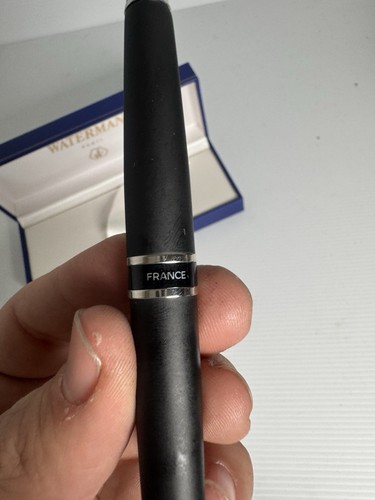 Waterman Expert Matte Black & Chrome Ballpoint Pen In Case - Picture 5 of 6
