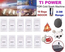 10 Bags Cold Spark Machine Powder 200g Bag 2-3M Range Stage Effect Indoor 2kg 
