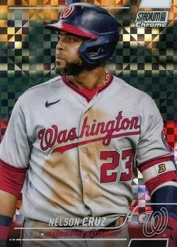 Nelson Cruz 2022 Stadium Club Chrome - X-Fractor #145 - Washington Nationals