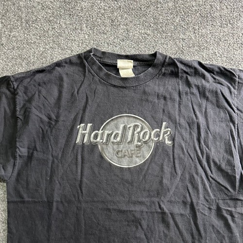 Hard Rock Cafe T-Shirt Mens Size XL Black Graphic Short Sleeve Cotton Casual Tee