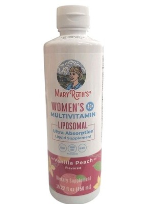 Women's 40+ Multivitamin with Hormonal Support, Vanilla Peach, 15.22 fl oz 