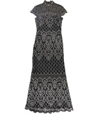 Tadashi Shoji Womens Sequin Gown Dress, Metallic, 8