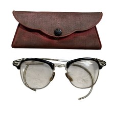 VTG WOMENS Cat Eye 1/10 12k Gold Filled Rhinestone Artcraft Eyeglasses Browline