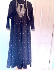 Shalwar Kameez 2- Piece Set Pakistani/Indian Long Dress Designer SAPHIRE