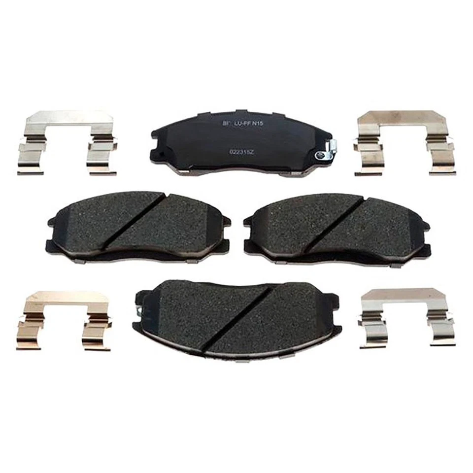 Kit de rotores de freno delanteros + pastillas de cerámica y herrajes para Kia Sedona 2002-2003 Foto 2 de 4