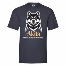 Akita Probably The Best Dog In The World T Shirt Small-2XL