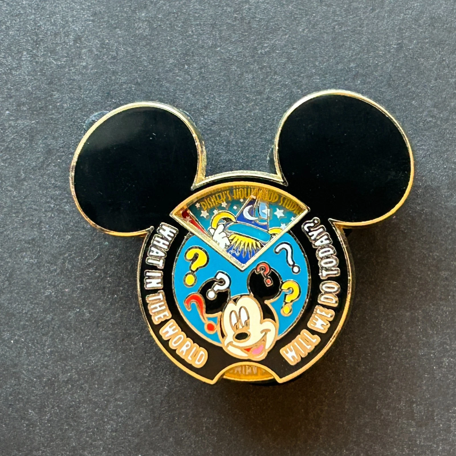 Create-A-Pin - What In the World Will We Do Today? - Spinner - Disney Pin 65916