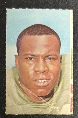 1969 Glendale Pro Football Stars Stamps Nate Ramsey Stamp #NNO Eagles Creased OC