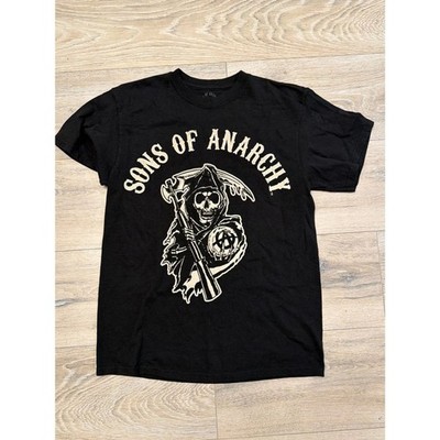 Sons of Anarchy Tshirt Mens size M Black Skeleton Reaper Logo