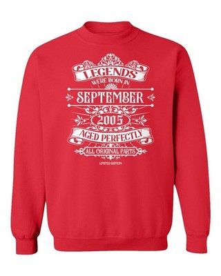 September 2005 Born Legends - Funny Birthday Gift Unisex Crewneck Sweatshirt