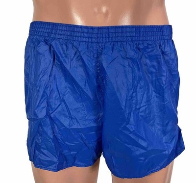Vtg 80s Soffe Nylon Shorts Stitched Shorts Running Royal Blue