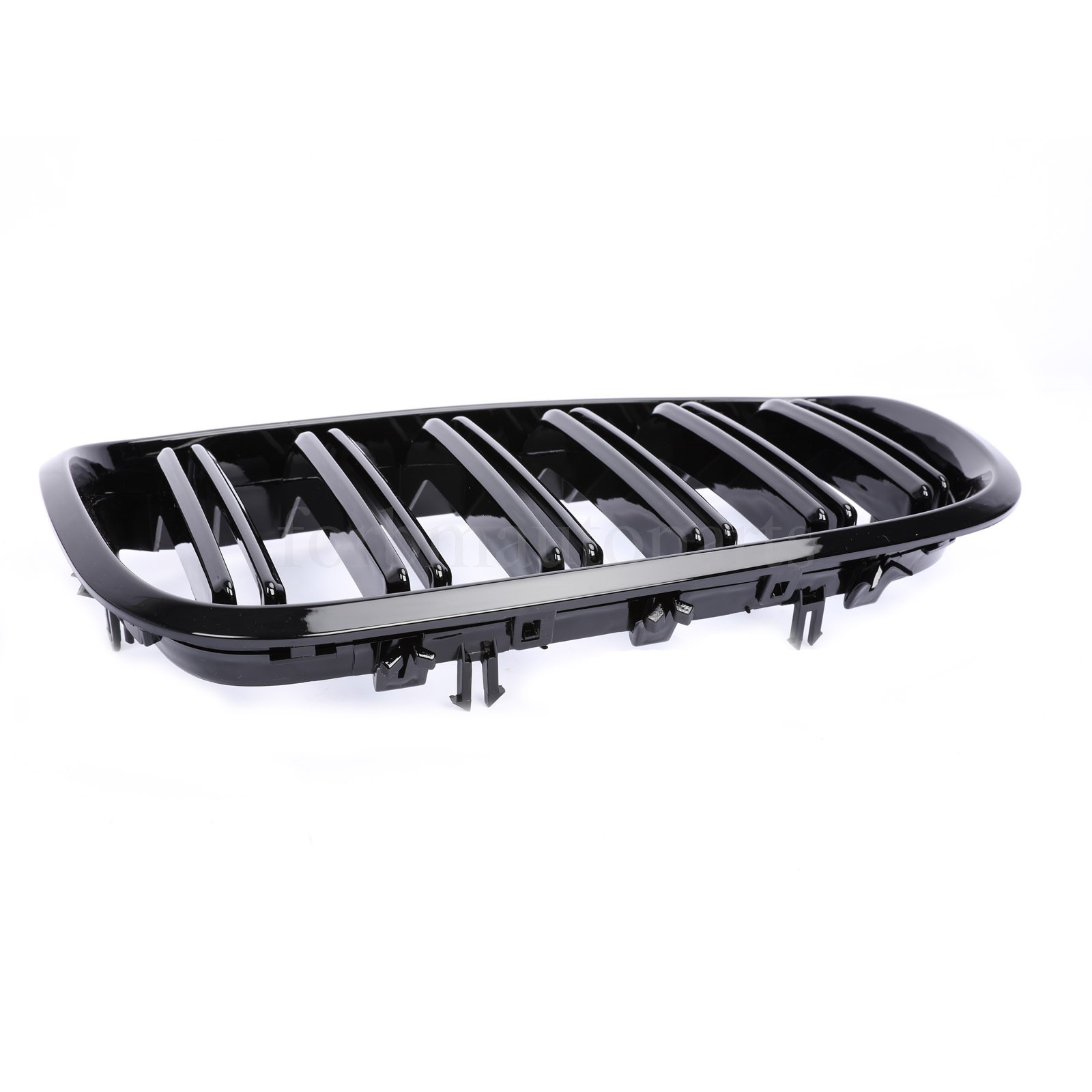 Front Kidney Grill Grille Dual Slats Gloss Black For BMW E70 E71 X5 X6 2007-2013