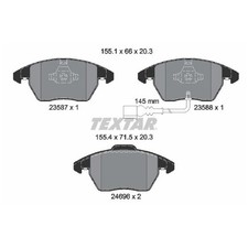 Satz Bremsbeläge Bremsklötze vorne für Audi TT 8J3 8J9 | 24149672