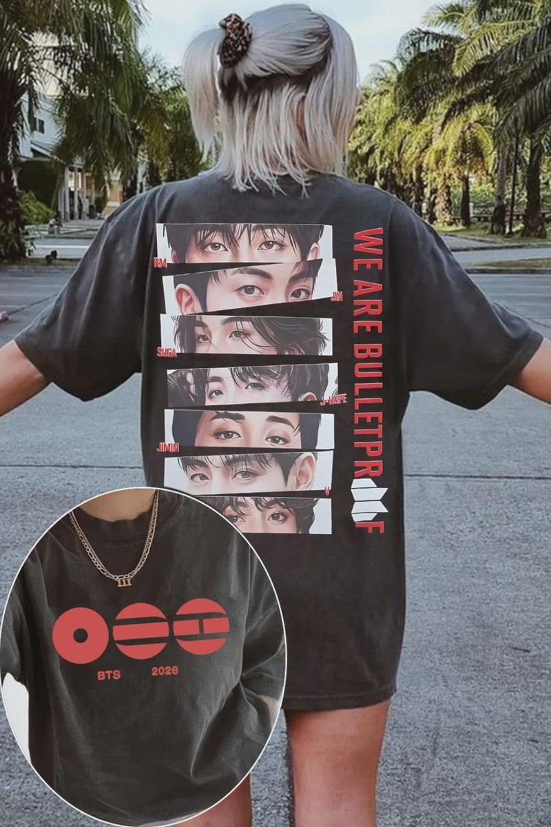 BTS We Are Bulletproof Tour 2026 Shirt, RM Jin Suga Jhope Jimin