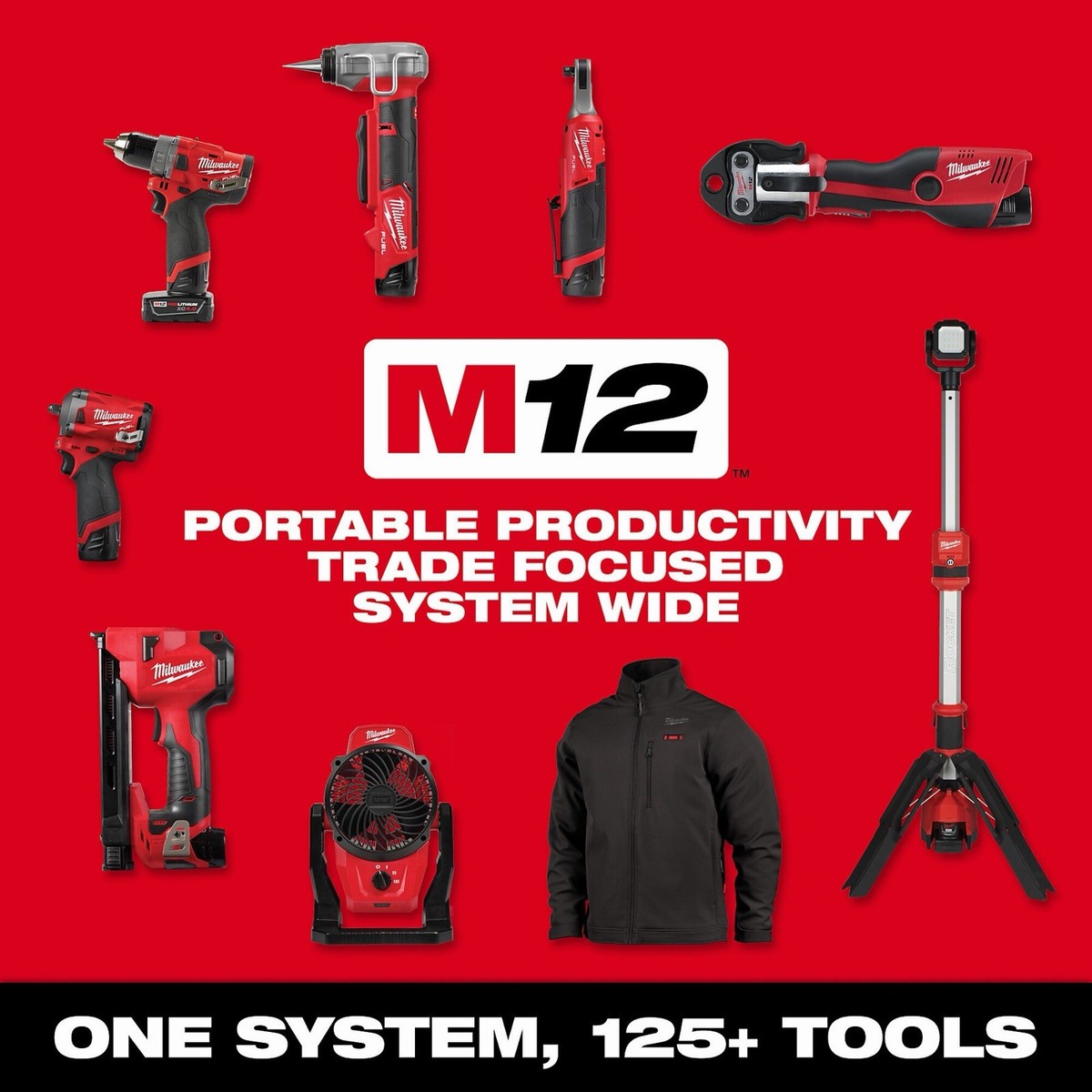 Milwaukee 2473-22 M12 12V Force Logic Press Tool Kit 45242288311| eBay