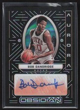 2021-22 PANINI OBSIDIAN AURORA AUTOGRAPHS ELECTRIC ETCH ORANGE BOB DANDRIDGE