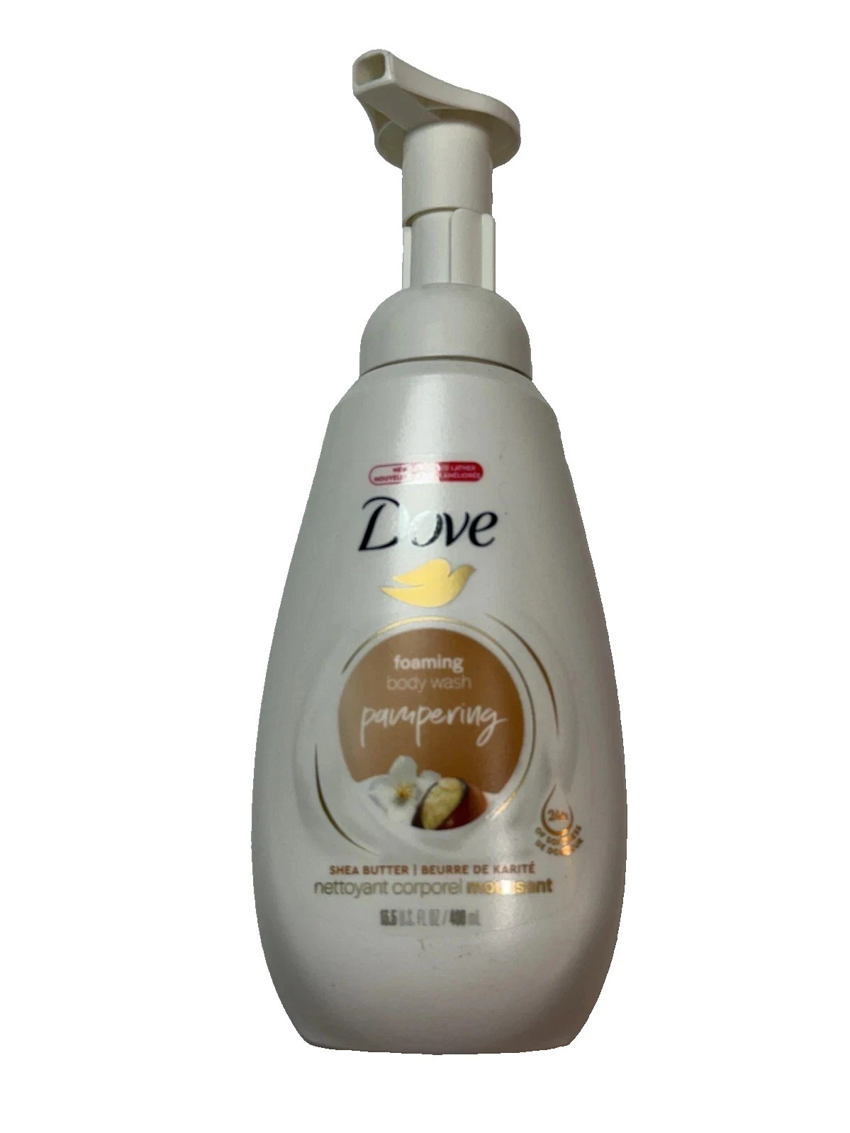 Dove Foaming Body Wash, Pampering, Shea Butter, 13.5 fl oz (