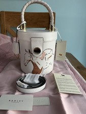 Radley Kentucky Derby Royal Ascot crossbody Bag Chalk leather Ltd edition BNWT 