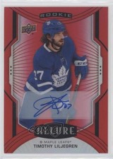 2020-21 Upper Deck Allure Rookie SP Red Rainbow Timothy Liljegren #114 Auto 06i0