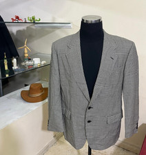 Vintage houndstooth all worsted wool classic jacket blazer 42R