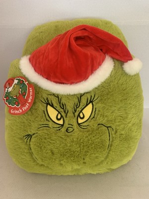 Der Grinch Fußwärmer Weihnachten doppelt weich Plüsch Slipper 16 Zoll TJM neu & Etikett