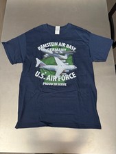 Ramstein Air Base Germany L Blue Made in USA
