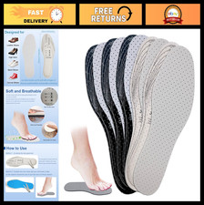 Unisex Breathable Cushioning Insoles - Ultra Soft Thin Shoe Pads, Comfort Fit, 5