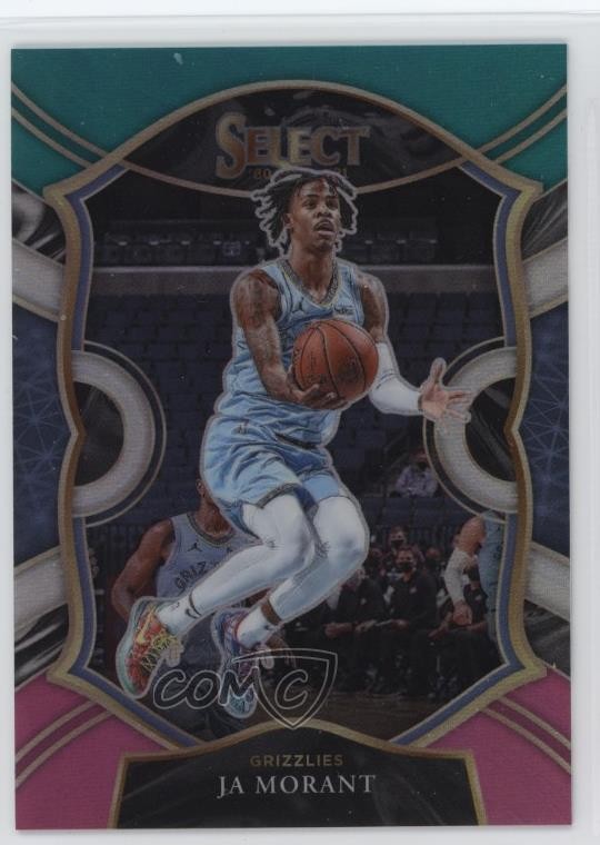 2020-21 Panini Select Concourse Teal White Pink Prizm /49 Ja Morant #60